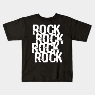 rock psychodelic logo Kids T-Shirt